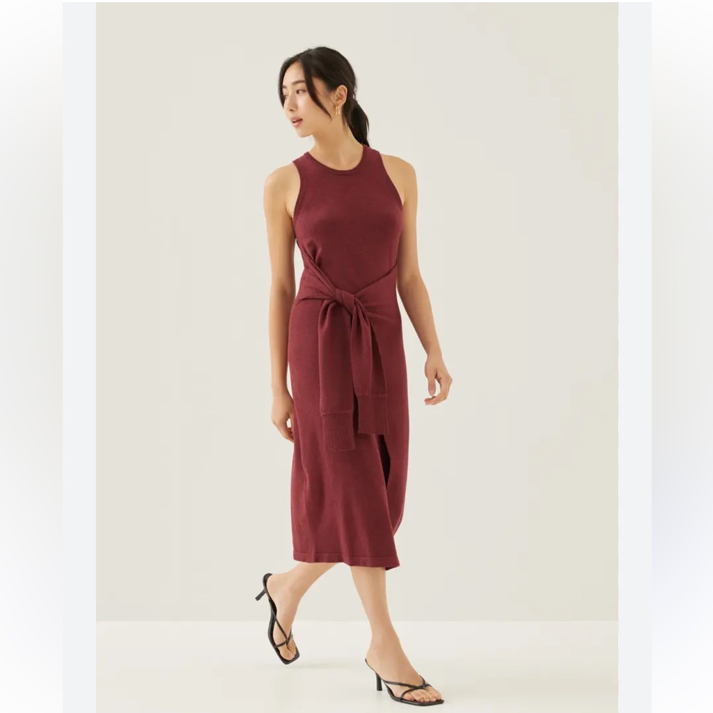 Love Bonito Aliyah Knit Column Wrap Midi Dress. Nwt — image 2 of 8